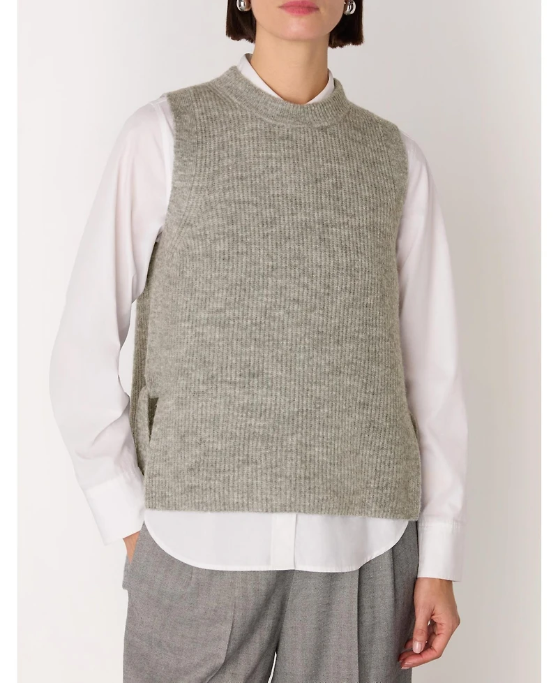 Whistles Women's Wool Mix Side Tie Detail Tank