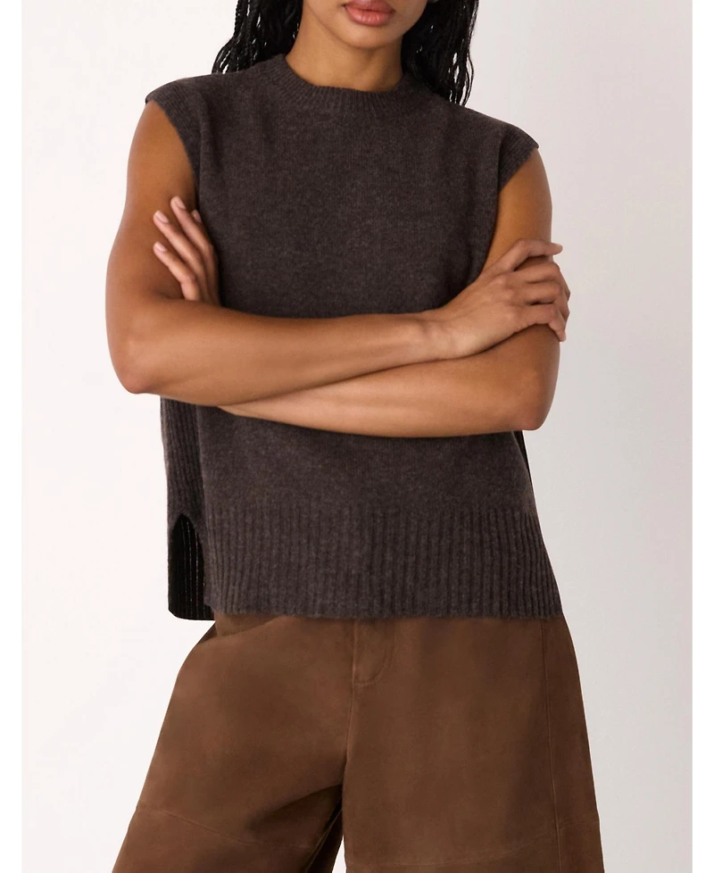 Whistles Women's Wool Sleeveless Vest