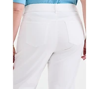 Style & Co Plus High-Rise Shaping Capri Jeans, Macy's Exclusive