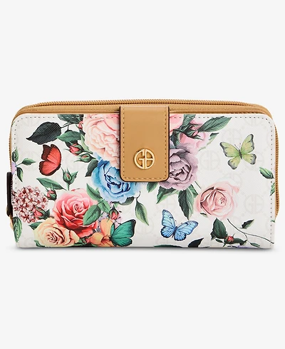 Giani Bernini Floral Print Wallet, Macy's Exclusive