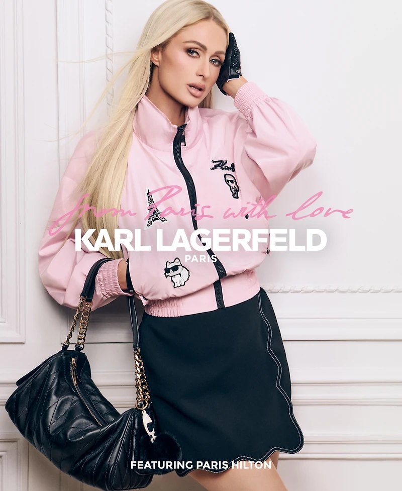 Karl Lagerfeld Paris Lafayette Medium Zip-Top Satchel Bag