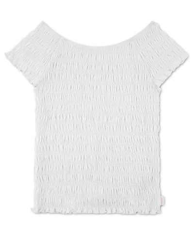 abercrombie kids Girls' Smocked Short-Sleeve Top
