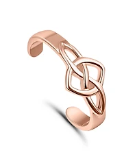 Giani Bernini Celtic Sign Adjustable Toe Ring. 18Kt Rose Gold over Sterling Silver. Created for Macy's.