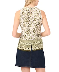 Vince Camuto Women's Printed Sleeveless Tank Top