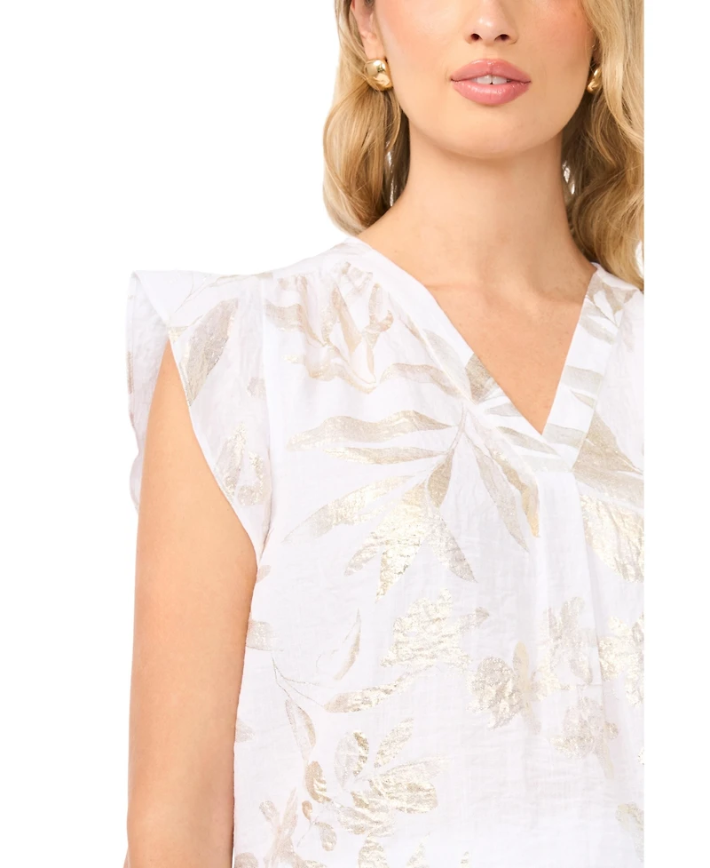 Vince Camuto Women's Ruffle-Sleeve Blouse