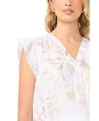 Vince Camuto Women's Ruffle-Sleeve Blouse