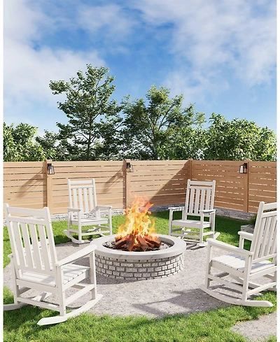 gaomon Hdpe Rocking Chair Outdoor Set of