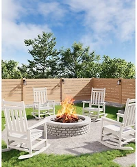 gaomon Hdpe Rocking Chair Outdoor Set of