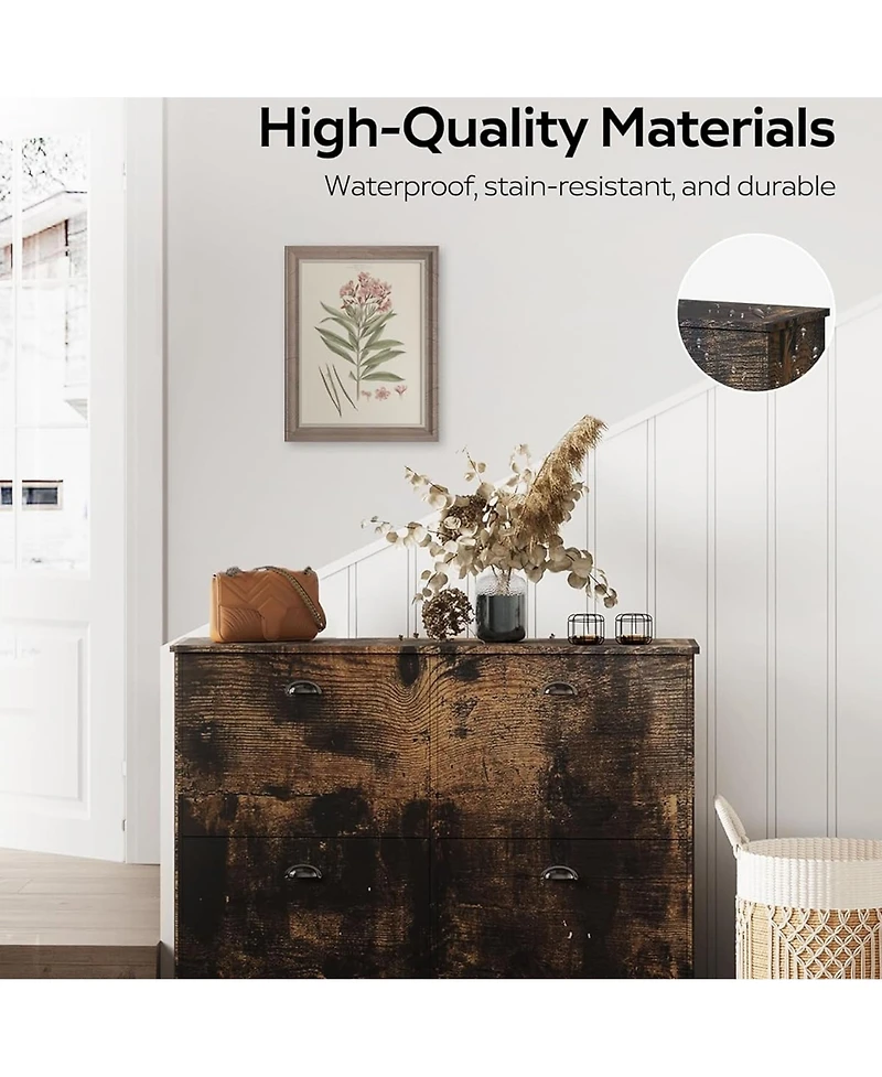 Rainsken Hidden Slim Narrow Shoe Rack Cabinet