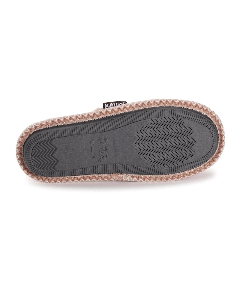 Muk Luks Women's Novelty Punch Needle Scuff Slipper