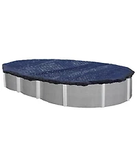 Swimline 18 x 33 Foot Oval Above Ground Heavy Winter Swimming Pool Cover