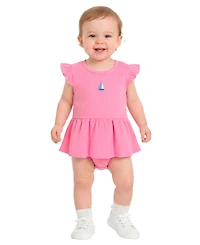 Sperry Baby Girls' Short-Sleeve Bodysuit with Rattle, 2-Piece Set