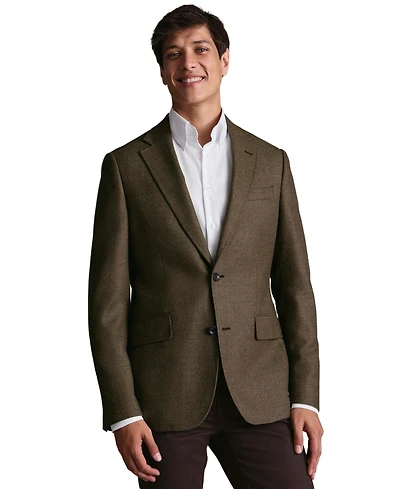 Charles Tyrwhitt Men's Texture Slim-Fit Blazer