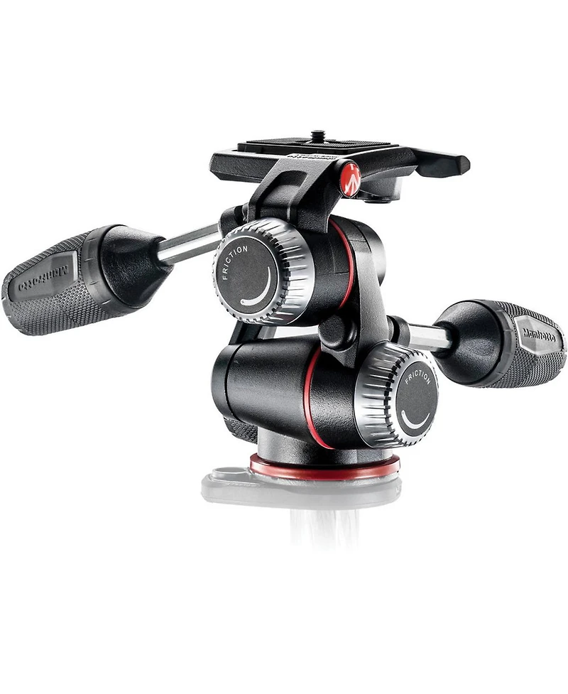 Manfrotto X-pro 3-Way Tripod Head, for Camera Tripods, Fluid Ball Head, Camera Stabilizer, Photography Accessories