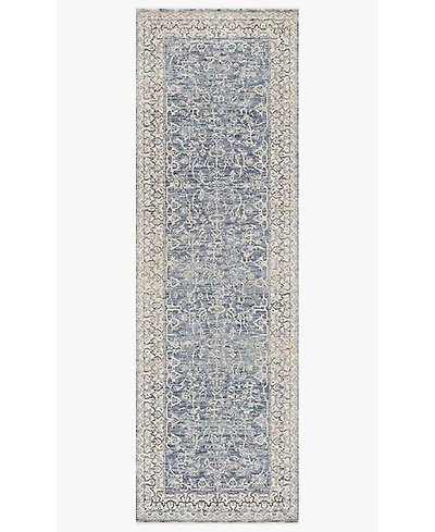 Loloi Pandora Pan-04 Dark Blue/Ivory 2'6" x 10' Runner Area Rug