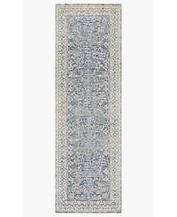 Loloi Pandora Pan-04 Dark Blue/Ivory 2'6" x 10' Runner Area Rug