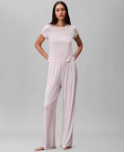 Calvin Klein Women's Wide-Leg Sleep Pajama Pants