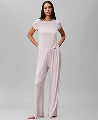 Calvin Klein Women's Wide-Leg Sleep Pajama Pants