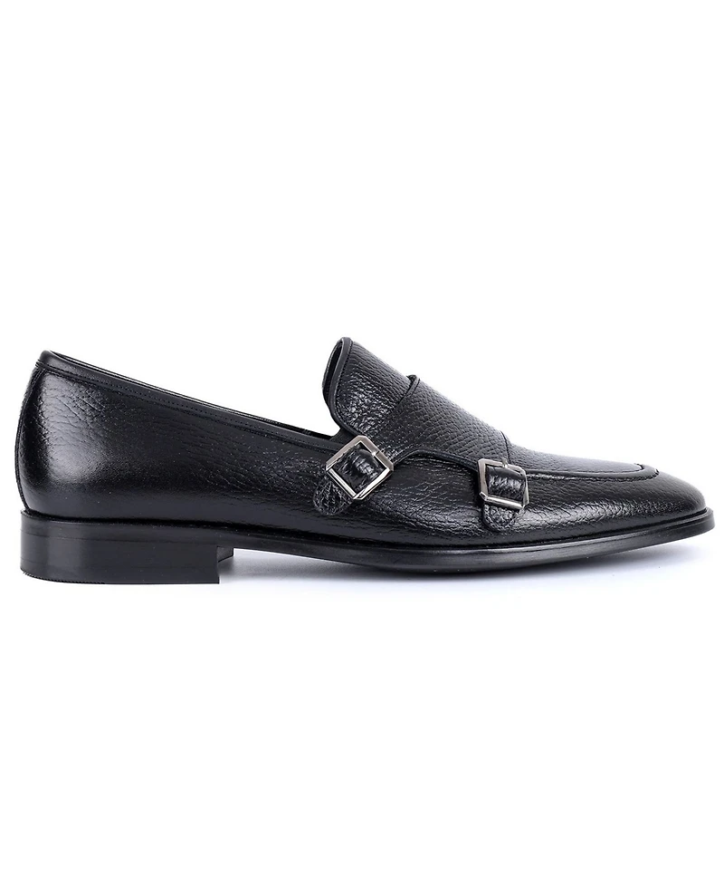 Vellapais Men's Ledonia Double Monk Strap Loafers
