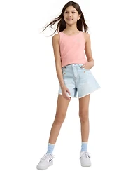 Levi's Girls' 7-16 Crochet Applique A-Line Shorts