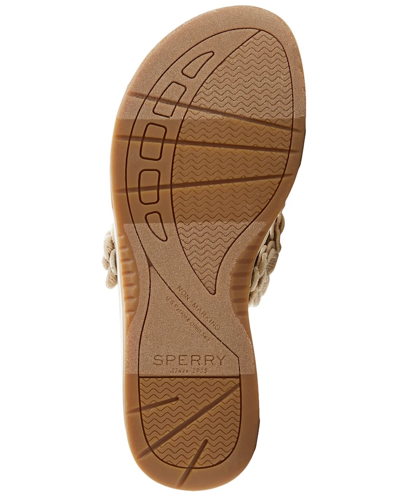 Sperry Women's Seafish Floral Open Toe Slip-On Sandals