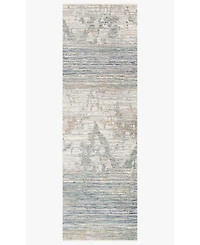 Loloi Pandora Pan-06 Ivory/Blue 2'6" x 16' Runner Area Rug
