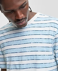 Sun + Stone Men's Chill Stripe Cotton T-Shirt, Macy's Exclusive