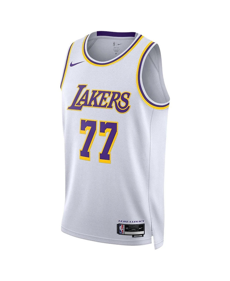 Nike Men's Women's Luka Doncic White Los Angeles Lakers Swingman Jersey
