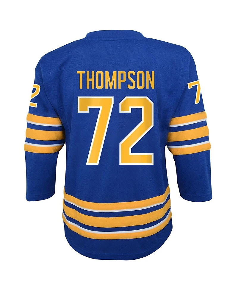 Outerstuff Big Boys and Girls Tage Thompson Blue Buffalo Sabres Home Replica Jersey