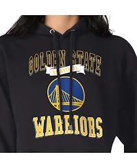 G-iii 4Her by Carl Banks Women's Black Golden State Warriors Graphic Fleece Pullover Hoodie