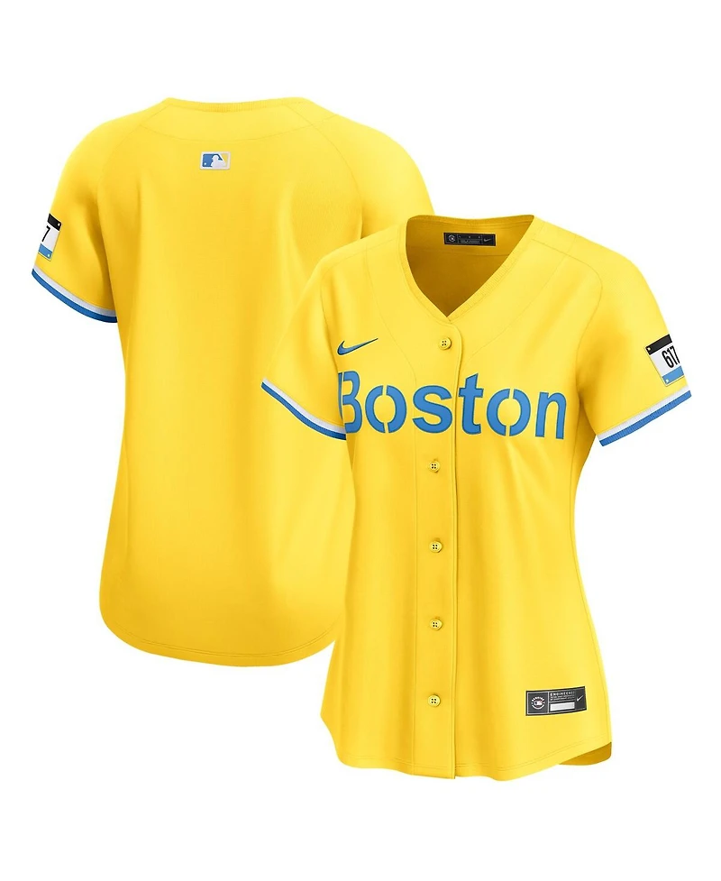 Nike Women's Yellow Boston Red Sox City Connect Limited Jersey