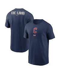 Nike Men's Navy Cleveland Guardians City Connect 2-Hit T-Shirt