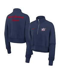 Nike Women's Navy Usa Baseball 2026 World Baseball Classic Phoenix Fleece Half-Zip Sweatshirt