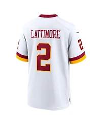 Nike Men's Marshon Lattimore White Washington Commanders Game Super Bowl Era Jersey