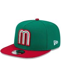 New Era Men's Green/Red Mexico Baseball 2026 World Baseball Classic 9FIFTY A-Frame Snapback Hat