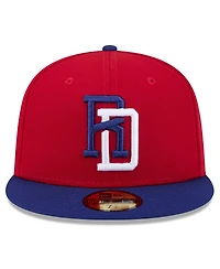 New Era Men's Red/Blue Dominican Republic Baseball 2026 World Classic 59FIFTY Fitted Hat