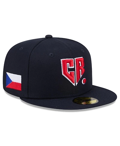 New Era Men's Navy Czech Republic Baseball 2026 World Classic 59FIFTY Fitted Hat