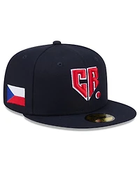 New Era Men's Navy Czech Republic Baseball 2026 World Classic 59FIFTY Fitted Hat