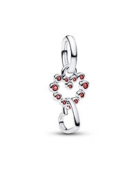 Pandora Connected Hearts Red Stones Dangle Charm