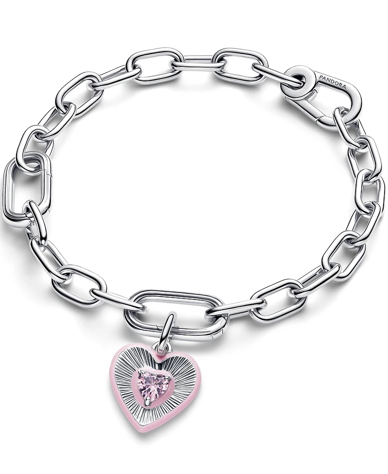Pandora Radiating Pink Heart Medallion Charm