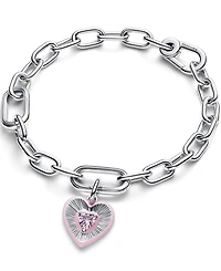 Pandora Radiating Pink Heart Medallion Charm
