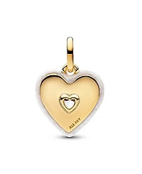 Pandora Radiating White Heart Medallion Charm