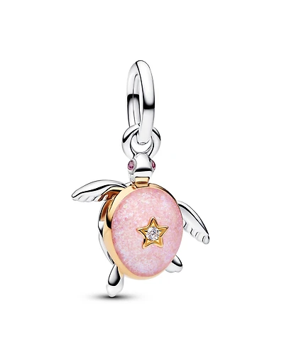 Pandora 2026 Pink Sea Turtle Lab-grown Diamond Dangle Charm