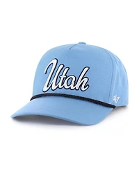 47 Brand Men's Light Blue Utah Mammoth Overhand Logo Side Patch Adjustable Hitch Hat