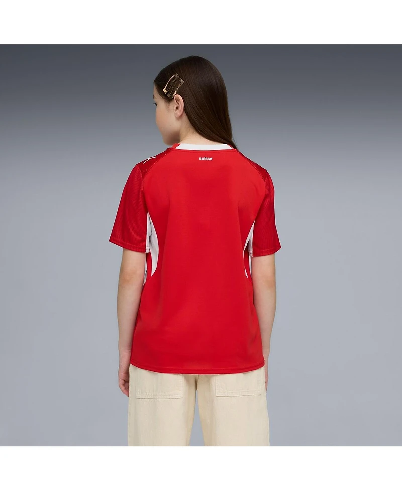 Puma Big Boys and Girls Red Switzerland National Team 2026 Home Replica Jersey
