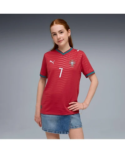 Puma Big Boys and Girls Cristiano Ronaldo Red Portugal National Team 2026 Home Replica Jersey