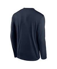 Nike Men's Navy Atlanta Braves Authentic Collection Legend Dri-fit Long Sleeve T-Shirt