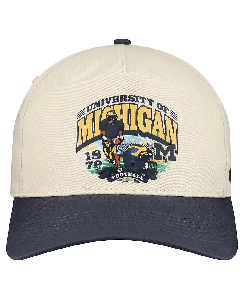 '47 Brand Men's Natural Michigan Wolverines Unstructured Hitch Hat