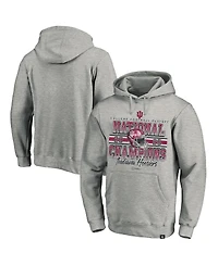 47 Brand Men's Gray Indiana Hoosiers College Football Playoff 2025 National Champions Big Tall Headline Hoodie