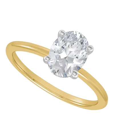 Grown With Love Igi Certified Lab Diamond Solitaire Engagement Ring (1-1/2 ct. t.w.) 14k Yellow Gold (Also White Gold)